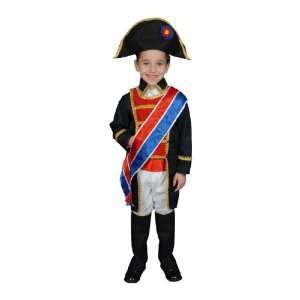 Lets Party By Dress Up America Napoleon Child Costume / Black/Red 