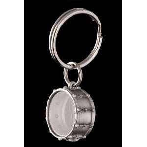  Snare Drum Key Chain   Pewter Musical Instruments