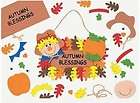 Autumn Blessings Sign Foam Craft Kit Thanksgiving Fun