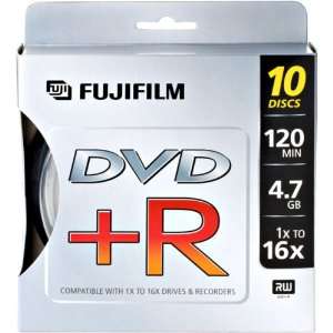   25302710 DVD R 4.7 GB 120 Minutes 16X Spindle   10 Pack Electronics