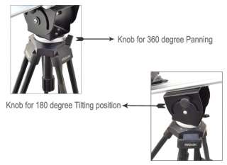 Proaim 75mm bowl tripod stand 2 stage w tilt head and spreader for dv 
