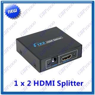 Mini HDMI 2 Port Splitter Distribution Amplifier Multiplier For PS3 