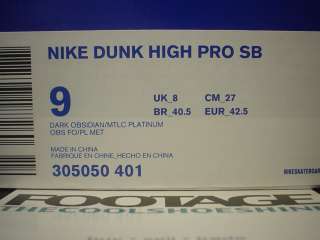 09 Nike Dunk High Pro SB HEAVENS GATE OBSIDIAN BLUE PURPLE PLUM GREY 