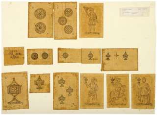 1850 Playing Cards, Face Drawings, Jose Bau  