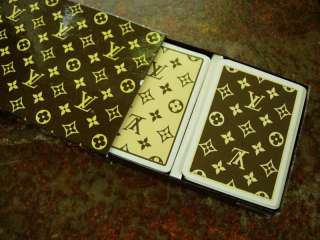   VUITTON Boxed Set Playing Game Cards Poker Bridge LV Handsome  