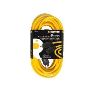   RAP41202 Yellow Raptor Professional Tools 50ft Extension Cord RAP41202