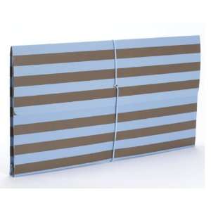  Semikolon Striped Legal Size Envelope File, Brown/Ciel Sky 