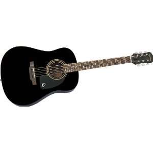  Epiphone Dr 100 Acoustic Guitar Black Musical Instruments
