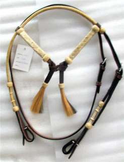 horse size headstall bit to bit is 41 44 crown is 13 knotted browband 