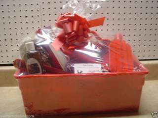Red Tote Gift Basket Show Horse Grooming Tool Christmas  