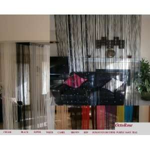 Hot Pink Fringe Fashion String Curtain with balls for windows, wall 
