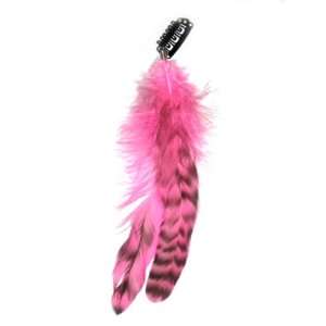    Baby Pink Clip in Double Feather Hair Extensions 6 7 Long Beauty