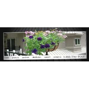 Coco Basket Fence Post Planter 