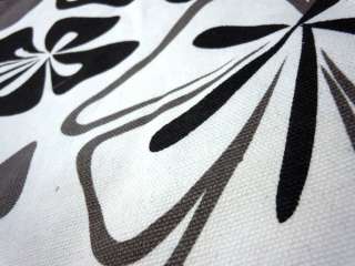 Da60 Per Meter Black White Gray Flower Linen Sofa/Cushion Cover Fabric 