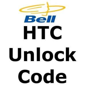 Bell Canada HTC Incredible S Unlock Code  