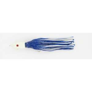  6oz Dual Pull Jig with Vinyl Skirts Glow Head Blue over 