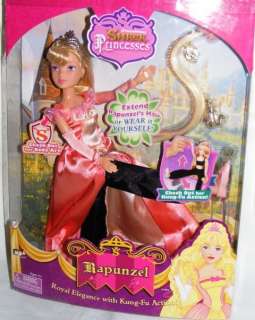RAPUNZEL DOLL SHREK Princess with Kung Fu Action + Hair Extension 2007 