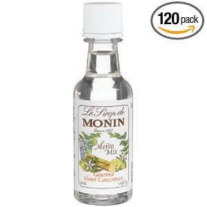 Monin Mojito Mint Flavored Syrup, 1.69 Ounce Bottles (Pack of 120 