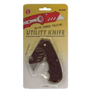  3.5 Inch Utility Folding Knife (Burgundy) 