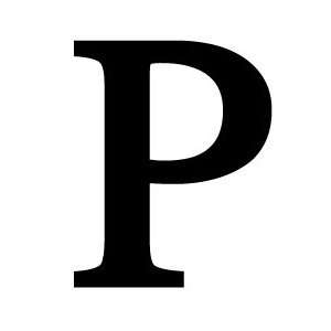  Wrought Iron Crafted Letter P