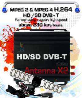 MPEG2 & HD SD MPEG4 H.264 Digital TV DVB T Receiver Box Car DVD  