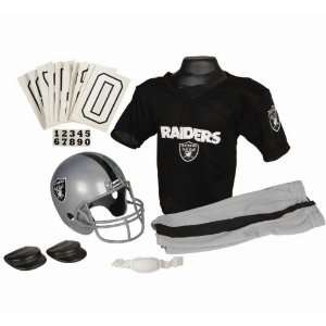 Oakland Raiders Football Deluxe Uniform Set   Size Small 