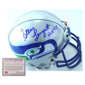   NFL Hand Signed Mini Replica Football Helmet with HOF 95 Inscription