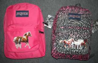 Girls HORSE Backpack~Animal Print~JanSport~Running HORSES~NWT~Great 