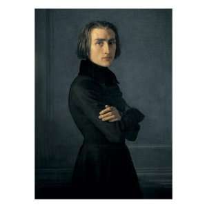  Portrait of Franz Liszt Giclee Poster Print by Henri 