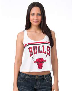 ESSENTIALS CHICAGO BULLS CROPPED TANK TOP  