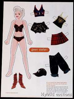 Gwen Stefani   retro paper doll # PINUP  