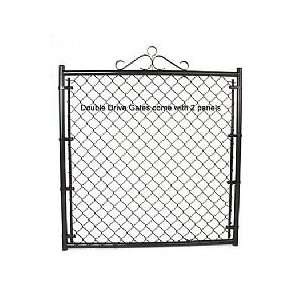  Residential Poly Coated Double Gate   1 3/8 Inch Frame x 