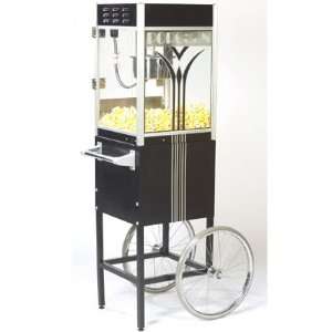    2649RT 4 oz Art Deco Style Popcorn Machine w/ Cart