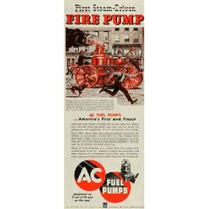  Fuel Pumps First Steam Fire Pump Antique Firefighter Engine Truck GM 