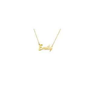   Script Name Necklace in 10K Gold (8 Letters) drop earrings Jewelry