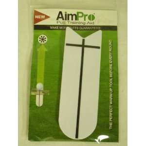  AimPro Putter Training Aid White Golf Practice Tool Aim 