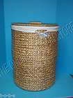 more options seagrass wicker jute storage hamper laundry basket tras
