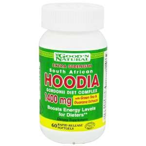 Hoodia 1400 mg Complex with Green Tea and Guarana 60 Softgels by Good 
