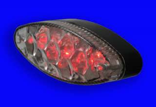 UNIVERSAL MOTORCYCLE TRIBE LED REAR LIGHT CLEAR LENS  