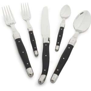  Dubost Black Laguiloe Flatware, 5 Piece Set Kitchen 