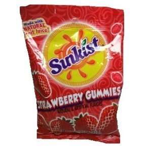 Sunkist Strawberry Gummies, Made with Natural Fruit Juice, 5 Oz / 142 