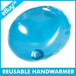 10 BLUE REUSABLE GEL HAND WARMER SKIING GLOVE HEAT PACK  