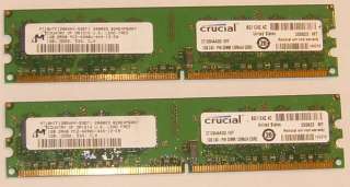   2GB Micron 2RX8 PC2 4200U 444 12 E0 Non ECC, Low Density, Unbuffered