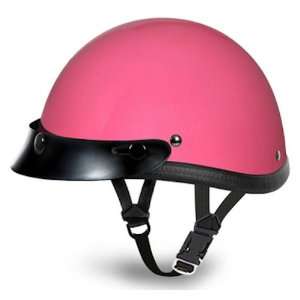   Gloss Pink Novelty Motorcycle Half Helmet w/ Visor [Small] Automotive