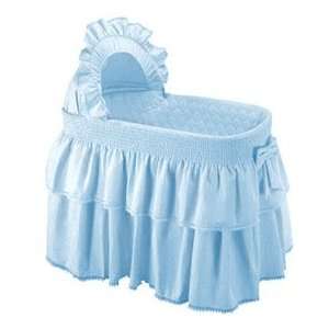   Rainbow Blue Bassinet Liner/Skirt and Hood   Size 17x31 Baby