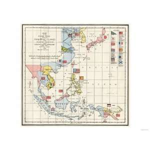  Map of the China Seas, Philippines, and European Colonies 