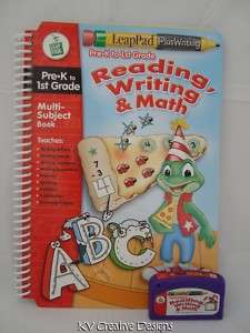   LeapPad Plus READING WRITING MATH Pre K 1st Grade Book Cartridge