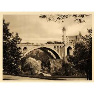  1932 Adolphe Bridge Nouveau Pont Petrusse Luxembourg 