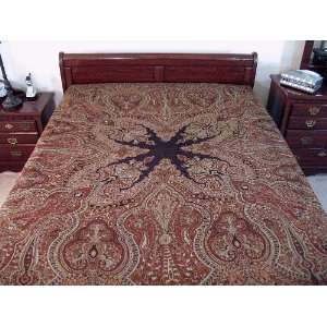   Nishaat Indian Wool Bedspread Bedding Cashmere Throw