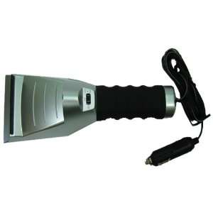 Heated Ice Scraper, And Built in Flashlight , Flexible Mini Squeegee 